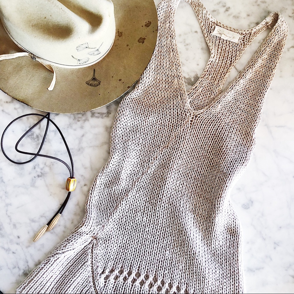 Knit Racer Back Tank - Picture 3 of 6